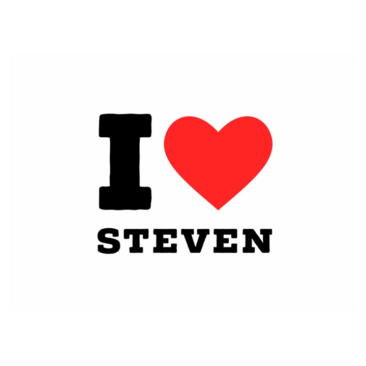 I love steven Premium Plush Fleece Blanket (Extra Small)