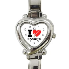 I Love Joshua Heart Italian Charm Watch by ilovewhateva