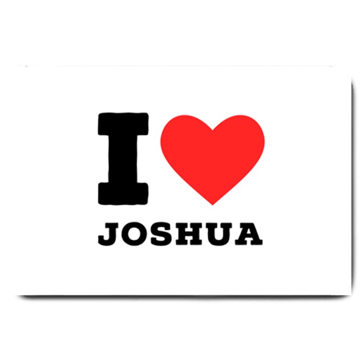 I love joshua Large Doormat