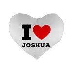 I love joshua Standard 16  Premium Heart Shape Cushions Front