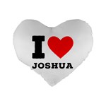 I love joshua Standard 16  Premium Heart Shape Cushions Back