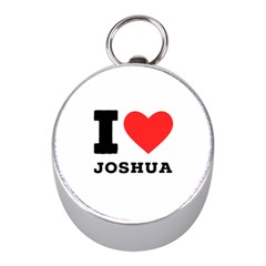 I Love Joshua Mini Silver Compasses by ilovewhateva