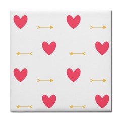 Hearts-36 Tile Coaster by nateshop