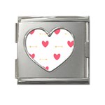 Hearts-36 Mega Link Heart Italian Charm (18mm) Front