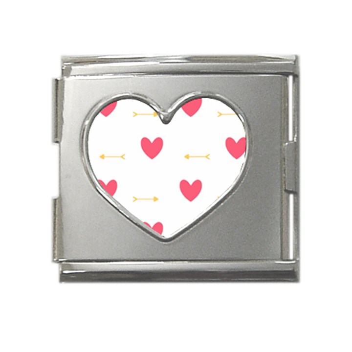 Hearts-36 Mega Link Heart Italian Charm (18mm)