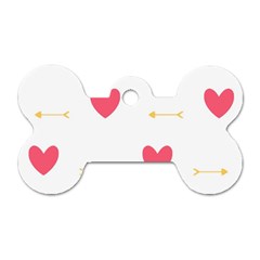 Hearts-36 Dog Tag Bone (one Side) by nateshop