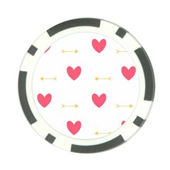 Hearts-36 Poker Chip Card Guard by nateshop