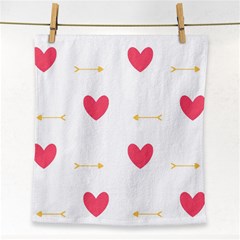 Hearts-36 Face Towel by nateshop