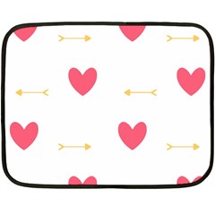 Hearts-36 Two Sides Fleece Blanket (mini)