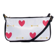 Hearts-36 Shoulder Clutch Bag by nateshop