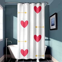 Hearts-36 Shower Curtain 36  X 72  (stall)  by nateshop