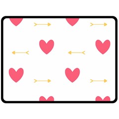 Hearts-36 Fleece Blanket (large) by nateshop