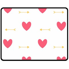 Hearts-36 Fleece Blanket (medium) by nateshop