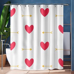 Hearts-36 Shower Curtain 60  X 72  (medium)  by nateshop