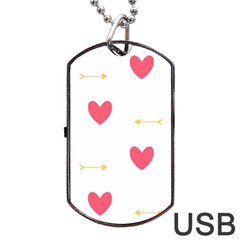 Hearts-36 Dog Tag Usb Flash (two Sides) by nateshop