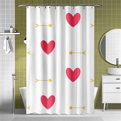 Hearts-36 Shower Curtain 48  X 72  (small)  by nateshop