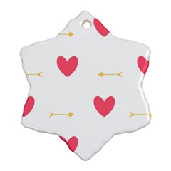 Hearts-36 Ornament (snowflake) by nateshop