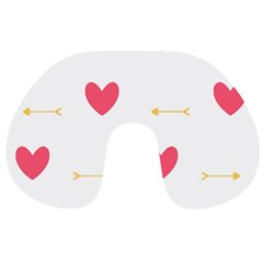 Hearts-36 Travel Neck Pillow by nateshop