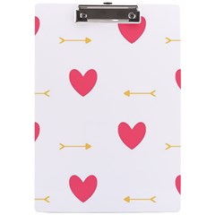 Hearts-36 A4 Acrylic Clipboard by nateshop