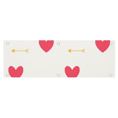 Hearts-36 Banner And Sign 6  X 2  by nateshop