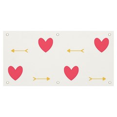 Hearts-36 Banner And Sign 6  X 3  by nateshop