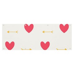 Hearts-36 Banner And Sign 8  X 3  by nateshop