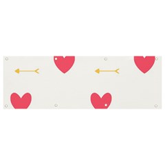 Hearts-36 Banner And Sign 9  X 3  by nateshop