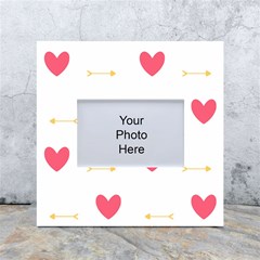 Hearts-36 White Box Photo Frame 4  X 6  by nateshop