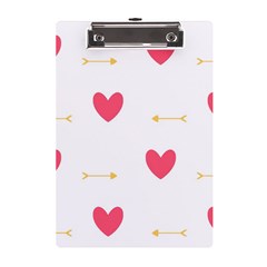 Hearts-36 A5 Acrylic Clipboard by nateshop