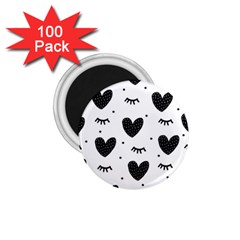 Hearts-57 1 75  Magnets (100 Pack) 