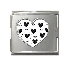 Hearts-57 Mega Link Heart Italian Charm (18mm) by nateshop