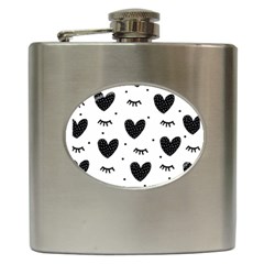 Hearts-57 Hip Flask (6 Oz) by nateshop