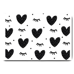 Hearts-57 Large Doormat by nateshop