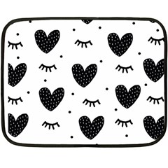 Hearts-57 Fleece Blanket (mini) by nateshop