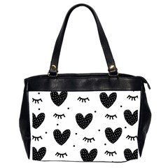 Hearts-57 Oversize Office Handbag (2 Sides) by nateshop