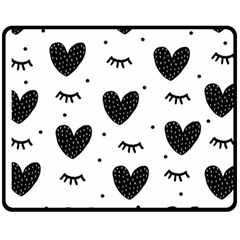 Hearts-57 Fleece Blanket (medium) by nateshop