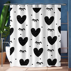 Hearts-57 Shower Curtain 60  X 72  (medium)  by nateshop