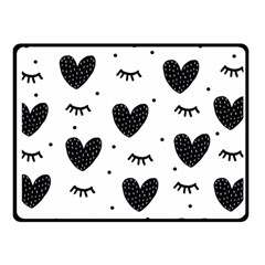 Hearts-57 Two Sides Fleece Blanket (small) by nateshop