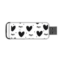 Hearts-57 Portable Usb Flash (one Side) by nateshop