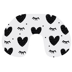 Hearts-57 Travel Neck Pillow by nateshop