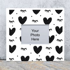 Hearts-57 White Wall Photo Frame 5  X 7  by nateshop