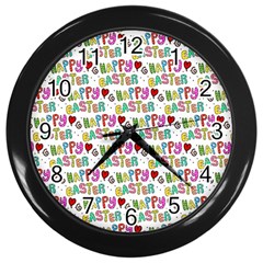 Holidays Wall Clock (black) by nateshop