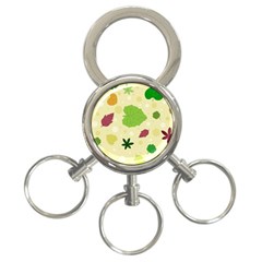 Leaves-140 3-ring Key Chain