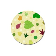 Leaves-140 Magnet 3  (round) by nateshop