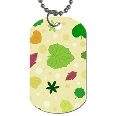 Leaves-140 Dog Tag (two Sides) by nateshop