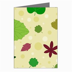 Leaves-140 Greeting Cards (pkg Of 8) by nateshop