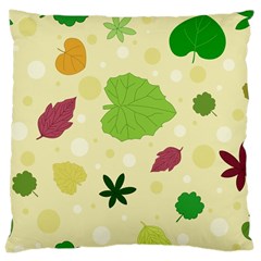 Leaves-140 Large Cushion Case (two Sides) by nateshop