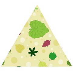 Leaves-140 Wooden Puzzle Triangle by nateshop