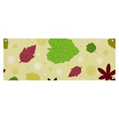 Leaves-140 Banner And Sign 8  X 3  by nateshop