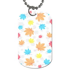 Leaves-141 Dog Tag (two Sides) by nateshop